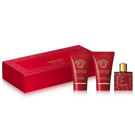 versace flame gift set|Versace eros flame aftershave balm.